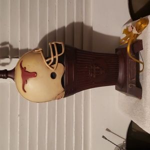 Ceramic Texas Longhorn Lamp